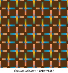 Seamless pattern with color greed from long rectangle.