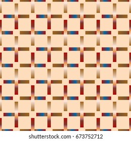Seamless pattern with color greed from long rectangle.