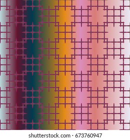 Seamless pattern with color greed from long rectangle.