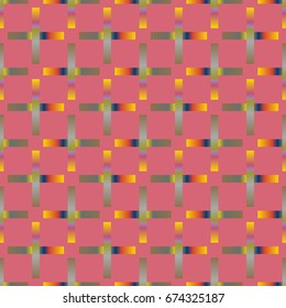 Seamless pattern with color greed from long rectangle.