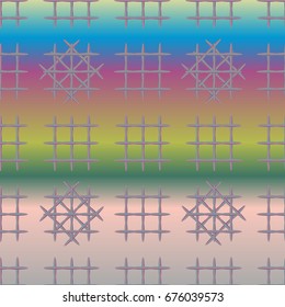 Seamless pattern with color greed from long rectangle.