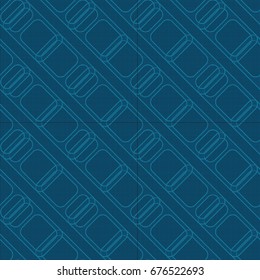 Seamless pattern with color greed from long rectangle.