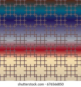 Seamless pattern with color greed from long rectangle.