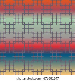 Seamless pattern with color greed from long rectangle.