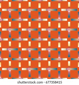 Seamless pattern with color greed from long rectangle.