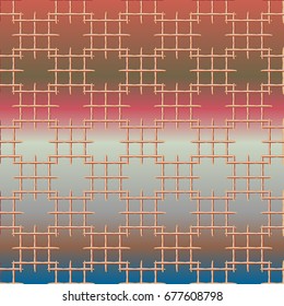 Seamless pattern with color greed from long rectangle.
