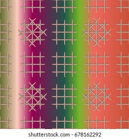 Seamless pattern with color greed from long rectangle.
