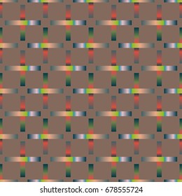 Seamless pattern with color greed from long rectangle.