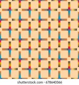 Seamless pattern with color greed from long rectangle.