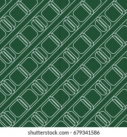 Seamless pattern with color greed from long rectangle.