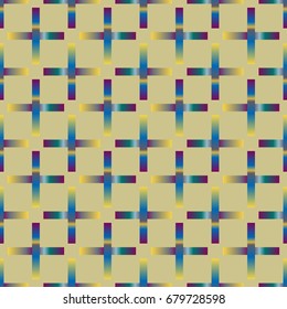 Seamless pattern with color greed from long rectangle.