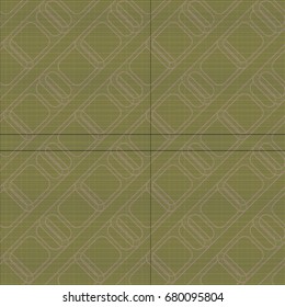 Seamless pattern with color greed from long rectangle.