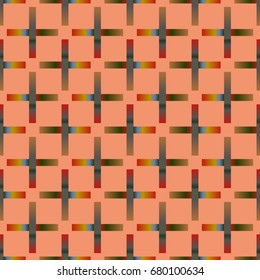 Seamless pattern with color greed from long rectangle.