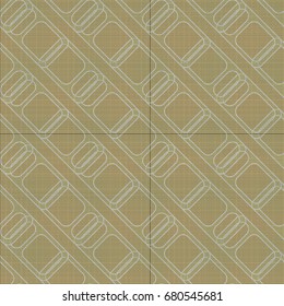 Seamless pattern with color greed from long rectangle.