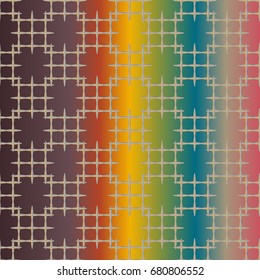 Seamless pattern with color greed from long rectangle.