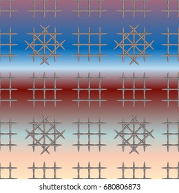 Seamless pattern with color greed from long rectangle.
