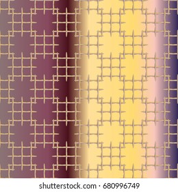 Seamless pattern with color greed from long rectangle.