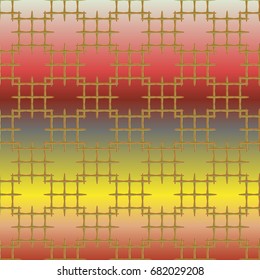 Seamless pattern with color greed from long rectangle.