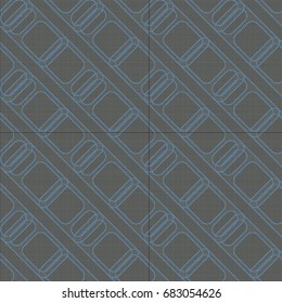 Seamless pattern with color greed from long rectangle.