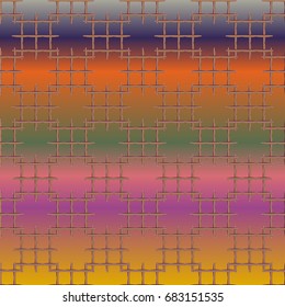 Seamless pattern with color greed from long rectangle.