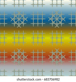Seamless pattern with color greed from long rectangle.
