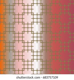 Seamless pattern with color greed from long rectangle.