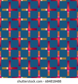 Seamless pattern with color greed from long rectangle.