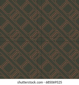 Seamless pattern with color greed from long rectangle.