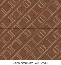 Seamless pattern with color greed from long rectangle.