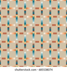 Seamless pattern with color greed from long rectangle.