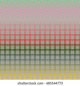 Seamless pattern with color greed from long rectangle.