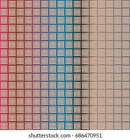Seamless pattern with color greed from long rectangle.