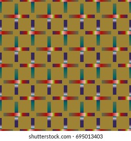 Seamless pattern with color greed from long rectangle.