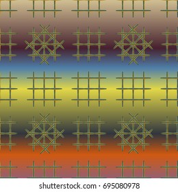 Seamless pattern with color greed from long rectangle.