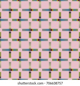 Seamless pattern with color greed from long rectangle.