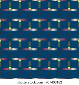 Seamless pattern with color greed from long rectangle.