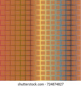 Seamless pattern with color greed from long rectangle.