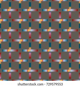 Seamless pattern with color greed from long rectangle.