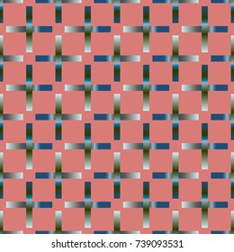 Seamless pattern with color greed from long rectangle.
