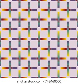 Seamless pattern with color greed from long rectangle.