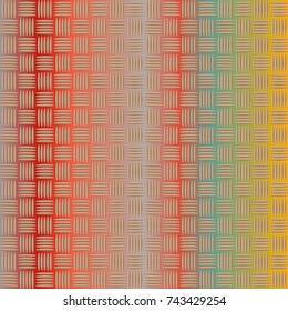 Seamless pattern with color greed from long rectangle.