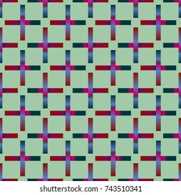 Seamless pattern with color greed from long rectangle.