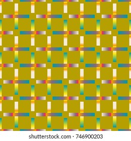 Seamless pattern with color greed from long rectangle.