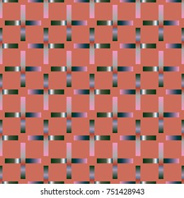 Seamless pattern with color greed from long rectangle.