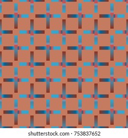 Seamless pattern with color greed from long rectangle.