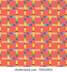 Seamless pattern with color greed from long rectangle.