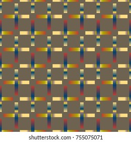Seamless pattern with color greed from long rectangle.