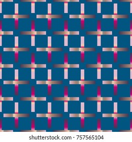 Seamless pattern with color greed from long rectangle.