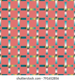Seamless pattern with color greed from long rectangle.