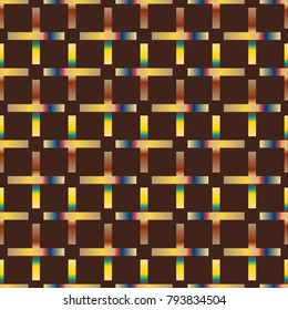 Seamless pattern with color greed from long rectangle.
